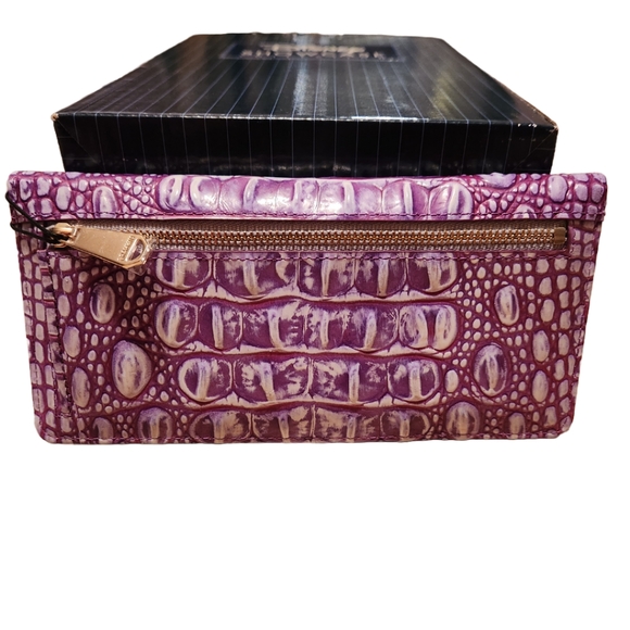 Brahmin Leather purple Ady wallet - Picture 2 of 6